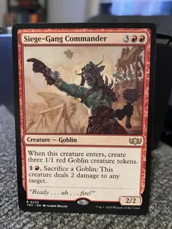 Siege-Gang Commander NM/M Tarkir Dragonstorm Commander MTG Magic Card - Image 1