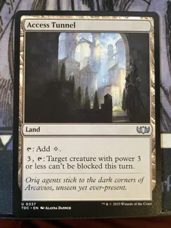 Access Tunnel NM/M Tarkir Dragonstorm Commander MTG Magic Card - Image 1