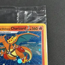 Pokemon Special Delivery Charizard SWSH075 Promo Card Holo Sealed NM - Image 3