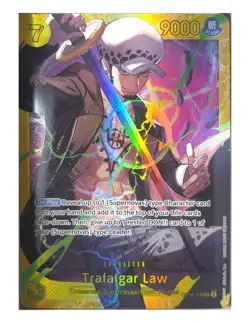 Trafalgar Law OP10-119 Prb02 Secret Rare Foil One Piece TCG Card Game NM/M - Image 1