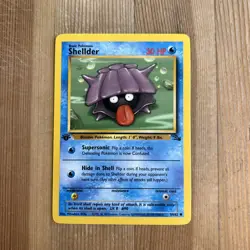 Shellder 1st Edition 54/62 Fossil Common Pokemon Vintage Card WOTC NM 1999 - Image 1