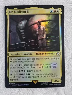 MTG Dr. Madison Li FOIL #3 Universes Beyond: Fallout Card Mythic NM - Image 1
