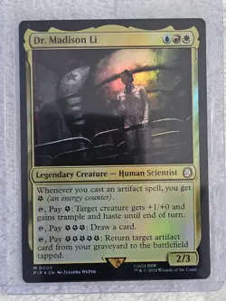 MTG Dr. Madison Li FOIL #3 Universes Beyond: Fallout Card Mythic NM - Image 4