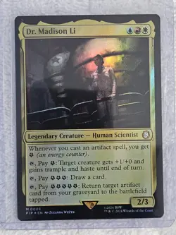 MTG Dr. Madison Li FOIL #3 Universes Beyond: Fallout Card Mythic NM - Image 5