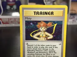 Misty #18/132 - Gym Heroes - Holo Trainer Pokemon Card - Vintage WOTC - Image 2