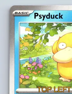 Psyduck HP 70 Overthink Ability Water Gun Attack Blue Pokemon Card - Image 3