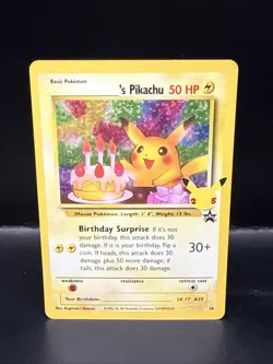 Pokemon TCG Birthday Pikachu Celebrations Classic Collection Promo Card #24 - Image 2