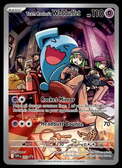 Pokemon TCG SV: Scarlet & Violet Promo Cards #203 Team Rocket's Wobbuffet NM - Image 1