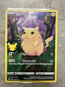Pokemon TCG Celebrations Pikachu Holo Rare Card 005/025 NM/Mint Condition - Image 1