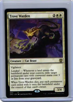 MTG Magic the Gathering Trove Warden (3/162) Zendikar Rising Commander LP - Image 1