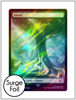 1x Forest, Surge Foil, Final Fantasy, Magic MTG NM - Image 1