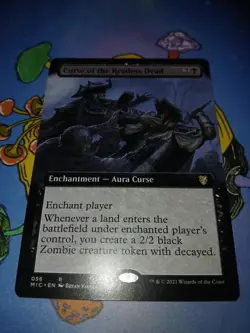 1 x Curse of the Restless Dead - Extended Art - Midnight Hunt non-foil MTG - Image 3