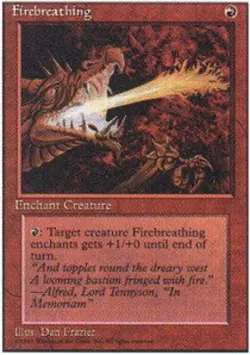 FBB Korean Firebreathing ~ Near Mint 4th Edition Fourth Foreign Black Border Sto - Image 1