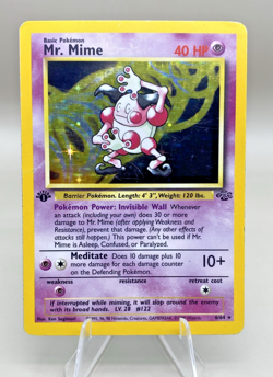 Pokemon - Mr. Mime (6/64) - 1st Edition Holofoil - Jungle (JU) - Image 1
