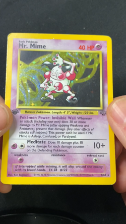 Pokemon - Mr. Mime (6/64) - 1st Edition Holofoil - Jungle (JU) - Image 2