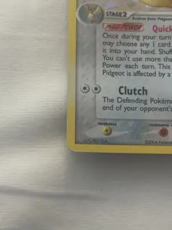 Pokemon TCG Pidgeot 10/112 EX FireRed & LeafGreen Holo Rare - HP - Image 5