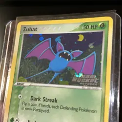 Zubat 82/109 Team Rocket Returns Reverse Holo Stamp Ex 2005 Pokemon NM SWIRL - Image 3