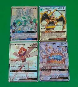 Mint Pokemon Hidden Fates Shiny Vault GX Lot 4 Zygarde, Naganadel, Guzzlord, Ka - Image 2