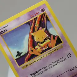 Pokemon TCG - Abra 43/102 Base Set Common Shadowless WOTC 1999 - EXC - See Desc - Image 1