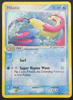 2005 Pokemon EX Emerald Milotic #8/106 MP - Image 1