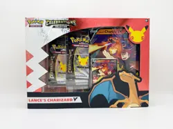Pokemon TCG Celebrations Lance’s Charizard V Collection Box 25th Anniversary NEW - Image 1
