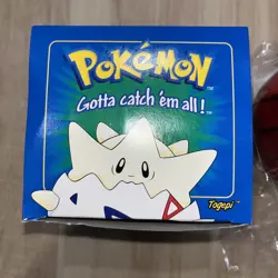 1999 Burger King Pokemon Ball/Box 23K Gold TOGEPI BLUE Box - Image 3