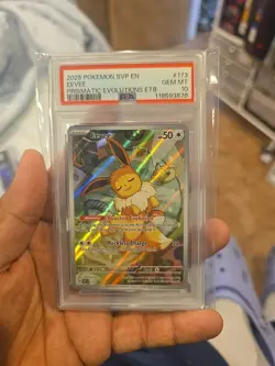 2025 Pokemon Eevee SVP 173 Prismatic Evolutions ETB Promo PSA 10 GEM MINT - Image 1