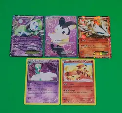 Emolga RC23 Full Art Pokemon B&W Legendary Treasures Radiant Collection Lot Of 5 - Image 2