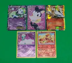 Emolga RC23 Full Art Pokemon B&W Legendary Treasures Radiant Collection Lot Of 5 - Image 3