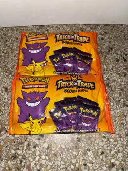 Lot 2x Pokemon TCG Trick or Trade BOOster Bundle 40 Mini Packs Each *NEW SEALED* - Image 1