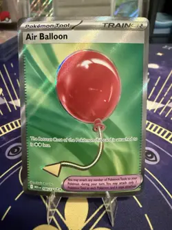 AIR BALLOON Ultra Rare Holo Trainer #166/132 Pokemon Mega Evolutions English NM - Image 1