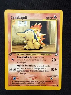 Cyndaquil 57/111 - 1st Edition - Neo Genesis - Regular - Pokemon TCG - LP - Image 1