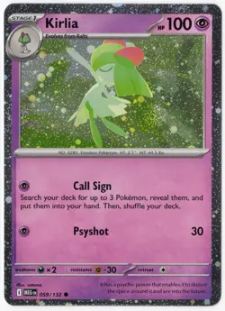 Kirlia (Cosmos Holo) (NM) - Mega Evolution Lunchbox Promo Pokemon TCG - Image 1