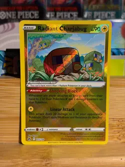 RADIANT CHARJABUG 051/159 Crown Zenith Radiant Rare Holo Pokemon TCG Near Mint - Image 1