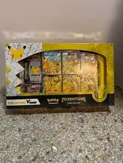 Pokemon Celebrations 25th Anniversary Pikachu V-union Premium Collection Sealed 820650809156 - Image 1