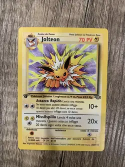 Pokemon TCG Jolteon 20/64 Jungle 1st Edition Italian Wizards Of The Coast 1999 - Image 1