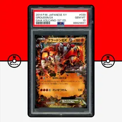 Pokemon PSA 10 Groudon EX Gaia Volcano 039/070 XY5 1st Edition Japanese - Image 1
