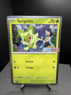 Pokemon TCG Scarlet & Violet Sprigatito SVP 191 Black Star Promo Stamped NM! - Image 1