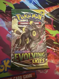 2021 Pokemon Evolving Skies Booster Pack Sealed Brand New - Image 1