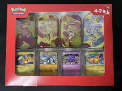 Pokemon TCG Scarlet & Violet 151 Mini Tin 4-Pack Sam’s Club New (Box Damage) - Image 1