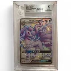 Pokemon Alolan Ninetales GX SV53/SV94 Hidden Fates Shiny Vault Full Art BGS 8 - Image 1