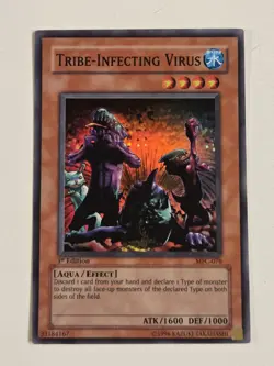 Tribe-Infecting Virus MFC-076 1st Edition Super Rare Yugioh Magician's Force MP - Image 1