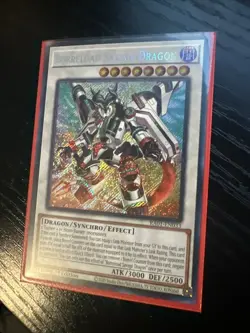 Yugioh Borreload Savage Dragon Secret Rare RA01-EN033 1st Near Mint - Image 1