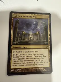 Nykthos, Shrine to Nyx Magic the Gathering Card English Theros Near Mint - Image 1