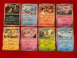 Pokemon TCG Eeveelution Lot | 8 Cards Set Holo Rare | Prismatic Evolutions | NM - Image 1