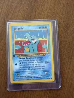 Pokemon Card Totodile 85/105 Neo Destiny 1st Edition - Image 1