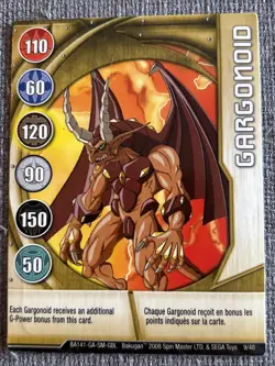 Bakugan: Battle Brawlers | Gargonoid 🏅 Gold Gate Card | 9/48 - Image 2