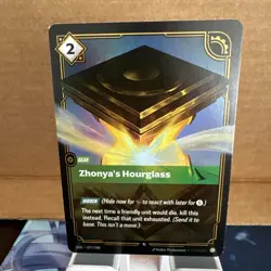 Riftbound League Of Legends Origins Foil Card OGN 077 Zhonyas Hourglass - Image 1