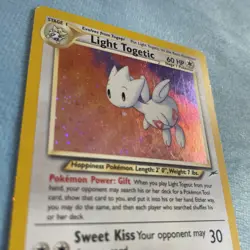 LIGHT TOGETIC 15/105 HOLO - Pokemon Card Neo Destiny 2000 Vintage MP - Image 5