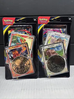 Pokemon Phantasmal Flames 2 Pack LOT With Magcargo & Greedent Promo Cards NEW ?? - Image 1